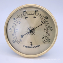 108mm Gold Metal Thermometer